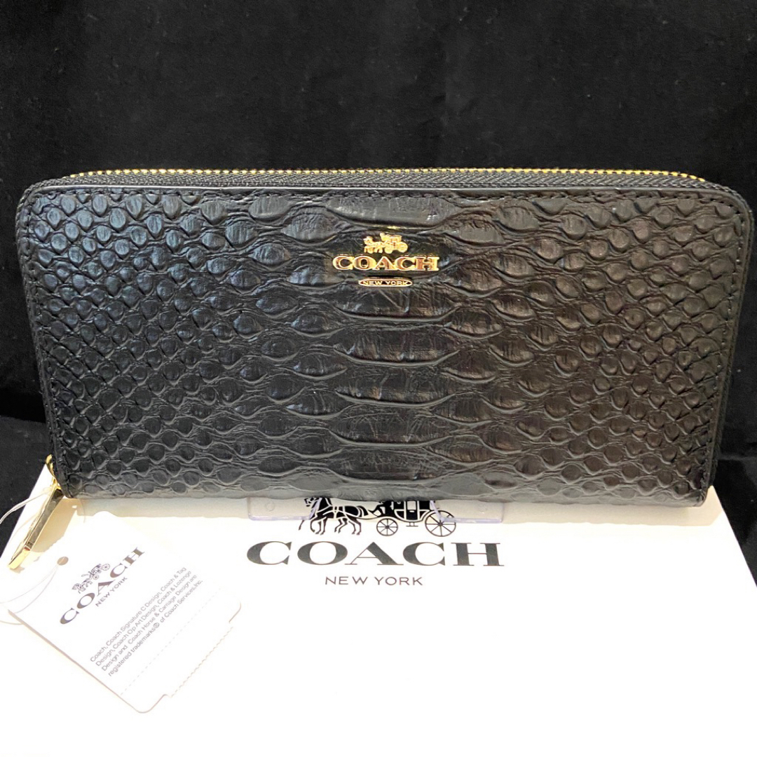 COACH(コーチ)のギフト対応　コーチ　本革　長財布　メンズレディス　エンボスドスネーク メンズのファッション小物(長財布)の商品写真