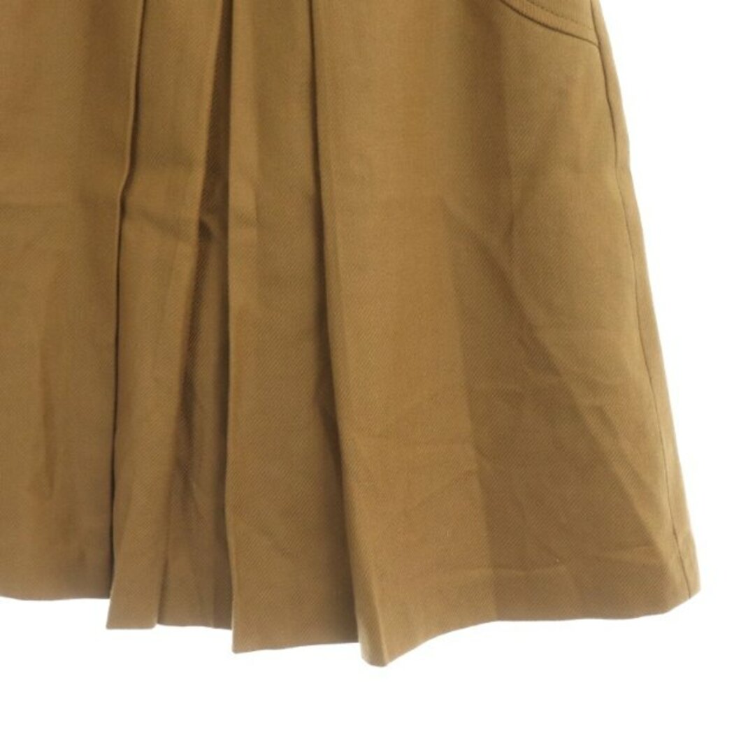 ROPE’(ロペ)のロペ ROPE フレアスカート ウール ベルト付き ひざ丈 36 キャメル レディースのスカート(ひざ丈スカート)の商品写真