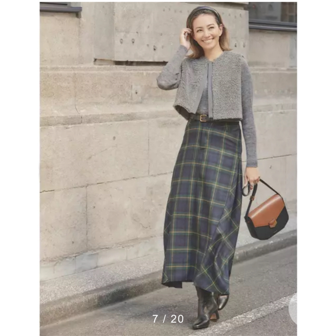 毛100％材質裏地即完売 希少新品 5POCKET LONG SK REMAKE TARTAN01