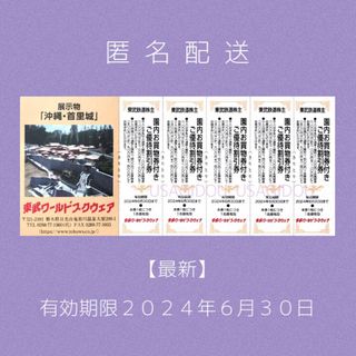 東武ワールドスクウェア 園内お買い物券付き優待割引券 ５名様分【最新】(その他)