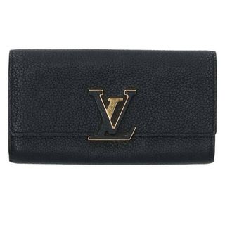 ルイヴィトン(LOUIS VUITTON)のルイヴィトン  M61248 ポルトフォイユ・カプシーヌ トリヨンレザーノワールLV長財布 メンズ(長財布)