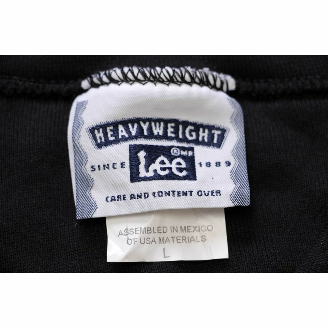 Lee(リー)のデッドストック★90s メキシコ製 Leeリー 無地 スウェット 黒 L★オールド ビンテージ ブラック オーバーサイズ ビッグサイズ メンズのトップス(スウェット)の商品写真