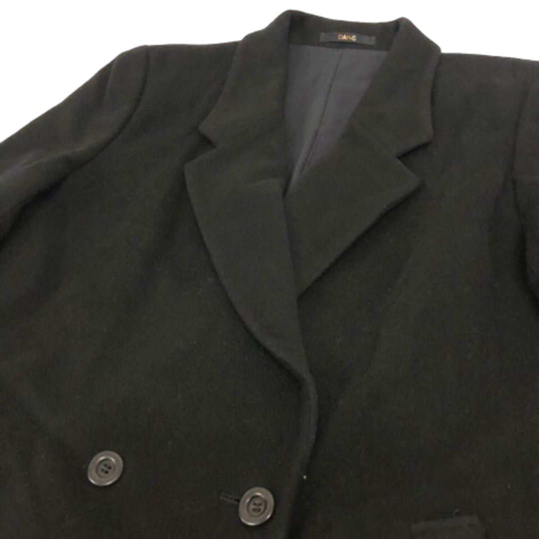 DAKS(ダックス)のDAKS コート ジャケット ダブル ミドル丈 ウール混 長袖 9AR ブラック レディースのジャケット/アウター(その他)の商品写真