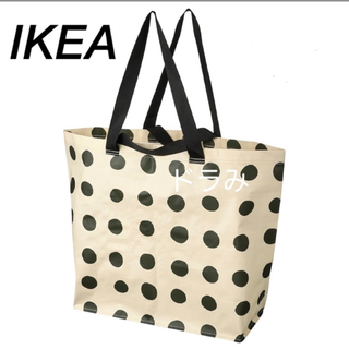 イケア(IKEA)のIKEA　イケア　セックシェラ　キャリーバッグ　水玉柄　1枚(トートバッグ)