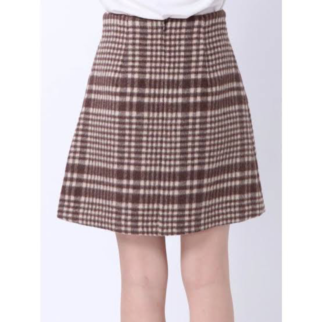 MERCURYDUO(マーキュリーデュオ)のマーキュリーデュオ 台形 ミニスカート チェック ファスナー レディースのスカート(ミニスカート)の商品写真