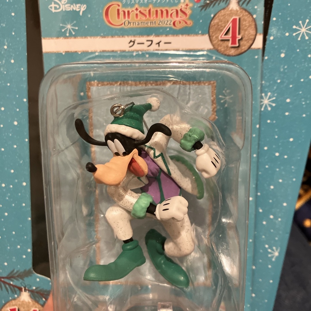 Disney(ディズニー)のクリスマス　オーナメントくじ　ぬいぐるみオーナメント賞　ミニーマウス　グーフィー エンタメ/ホビーのおもちゃ/ぬいぐるみ(キャラクターグッズ)の商品写真