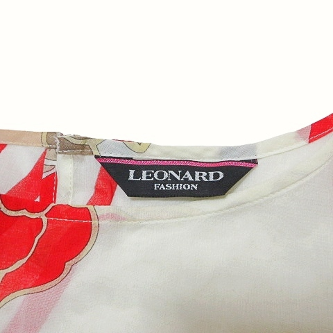 LEONARD(レオナール)のレオナール FASHION 美品 半袖 カットソー チュニック 38 ■GY09 レディースのトップス(カットソー(半袖/袖なし))の商品写真