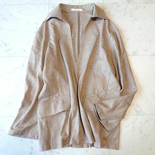 GALERIE VIE メリノウールシルクジャージー スキッパープルオーバー S