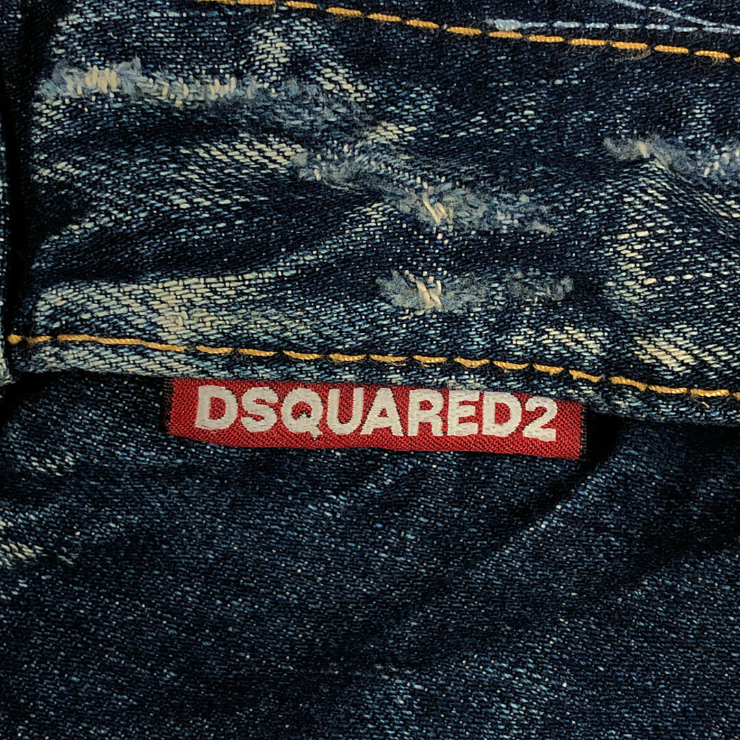 DSQUARED2 ディースクエアード 品番 S71LB0009 Cool guy jean ダメージ加工 デニムパンツ インディゴ サイズ46 正規品 / 32984約29cm裾幅