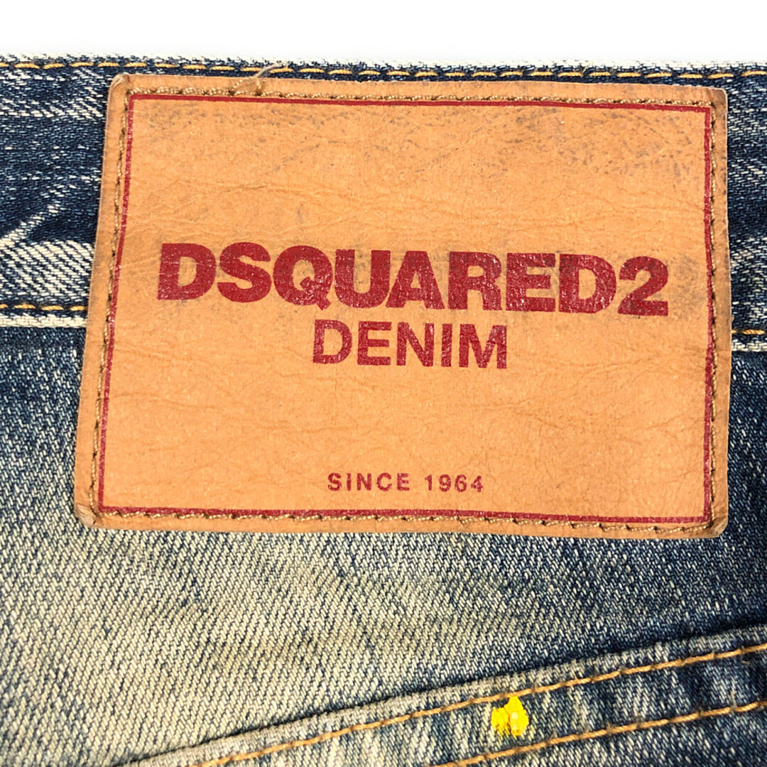 DSQUARED2 ディースクエアード 品番 S71LB0009 Cool guy jean ダメージ加工 デニムパンツ インディゴ サイズ46 正規品 / 32984約29cm裾幅