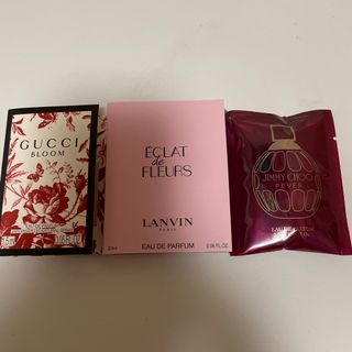 グッチ(Gucci)のGUCCI  LANVIN ジミーチュウ試供品 3点セット(香水(女性用))