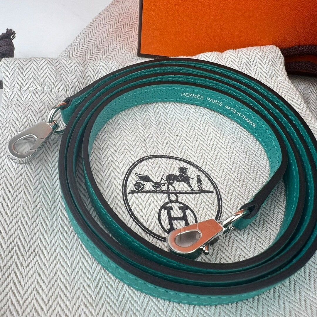 Hermes(エルメス)の新品 Z刻印 Stamp-Z HERMES エルメス Mini Kelly ミニケリー Vert verone ヴェールヴェロン Bleu zanzibar ブルーザンジバー シルバー金具 palladium Hardwear レディースバッグ　2wayバッグ 3wayバッグ レディースのバッグ(ショルダーバッグ)の商品写真