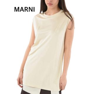 マルニ(Marni)のMARNI★新品タグ付き　ビスコースノースリーブワンピドレス(タンクトップ)