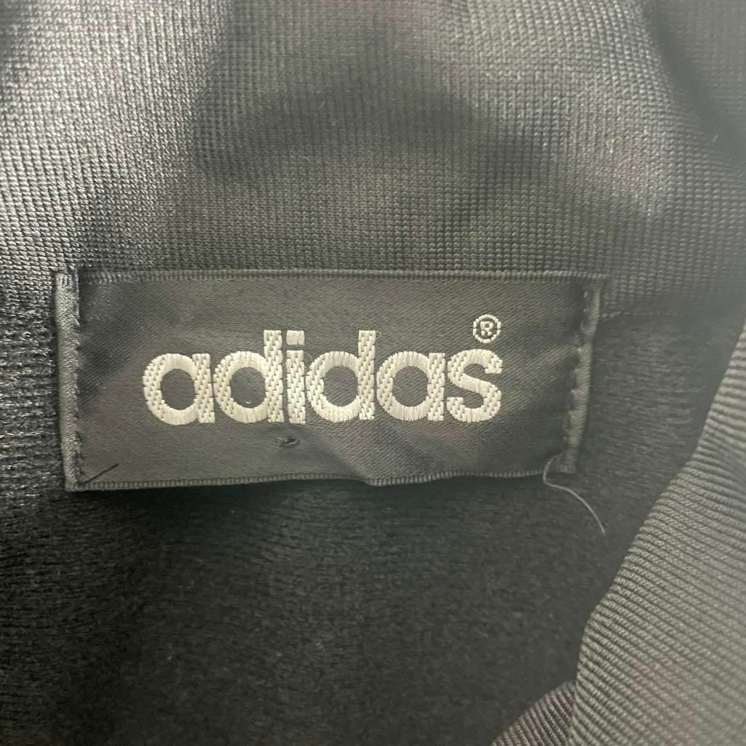 adidas(アディダス)の[古着]アディダス　トラックジャケット　バック刺繍　白ライン　パフォーマンス　黒 メンズのトップス(ジャージ)の商品写真