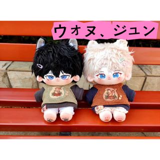 セブンティーン(SEVENTEEN)のseventeenぬいぐるみ　ウォヌ、ジュン　マスター　20センチ(ぬいぐるみ/人形)