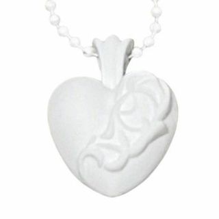 クロムハーツ(Chrome Hearts)のChrome Hearts Silicone Rubber Heart Necklace White : P214(ネックレス)