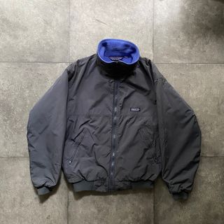 パタゴニア(patagonia)の80s パタゴニア ブルゾン ダークグレー×パープル L 三角タグ(ブルゾン)