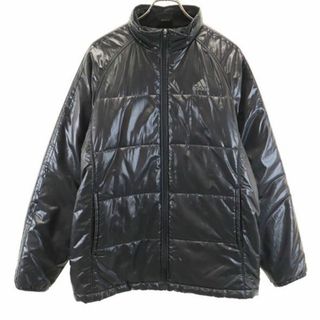 アディダス(adidas)のアディダス 中綿ジャケット M ブラック系 adidas メンズ 古着 【231226】(ダウンジャケット)