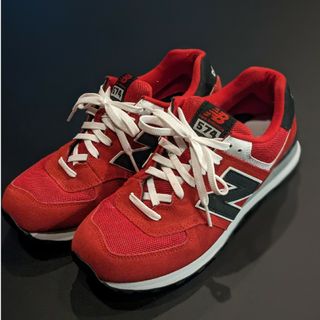 ニューバランス(New Balance)のNew Balance ML574VRK レッド 27cm(スニーカー)