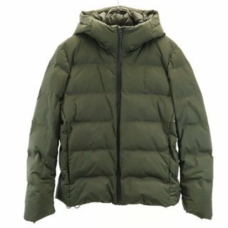 ユニクロ(UNIQLO)のユニクロ 長袖 シームレス ダウンジャケット L グリーン系 UNIQLO メンズ 古着 【231226】(ダウンジャケット)