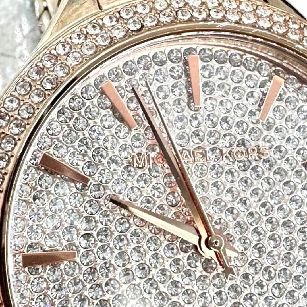 Michael Kors(マイケルコース)の【マイケルコース】ラインストーン　ゴールド　 腕時計　クリスタル　箱付 レディースのファッション小物(腕時計)の商品写真