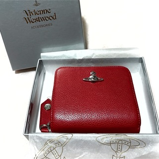 ヴィヴィアンウエストウッド(Vivienne Westwood)のヴィヴィアンウエストウッド【未使用】スクイグル レザー 二つ折り ウォレット(財布)