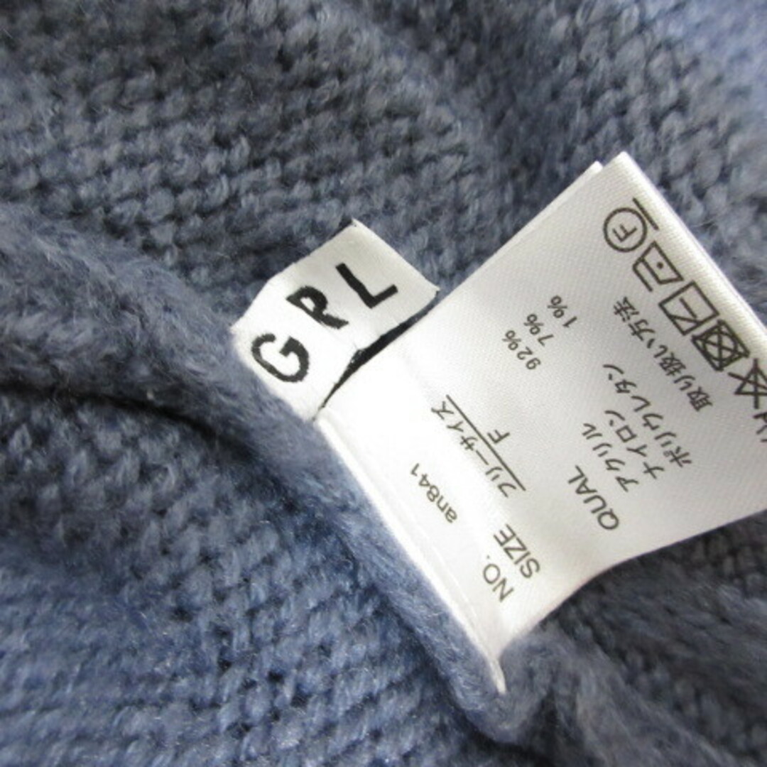 GRL(グレイル)のグレイル GRL タートルネック スリット ニット セーター プルオーバー F レディースのトップス(ニット/セーター)の商品写真