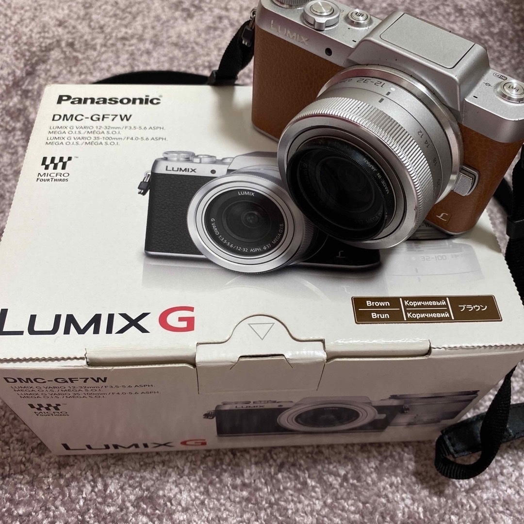 Panasonic(パナソニック)のPanasonic LUMIX DMC-GF7 DMC-GF7W-T スマホ/家電/カメラのカメラ(ミラーレス一眼)の商品写真