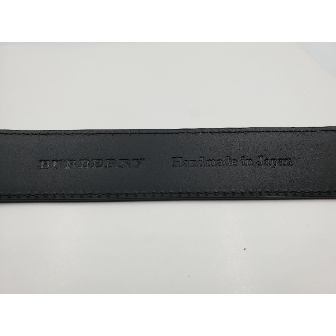 BURBERRY(バーバリー)の【BURBERRY】バーバリー　紳士レザーベルト　B-10　ブラック　新品未使用 メンズのファッション小物(ベルト)の商品写真