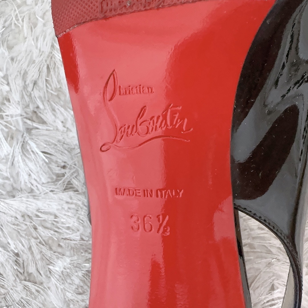 Christian Louboutin(クリスチャンルブタン)のルブタン　バックストラップ　パンプス　ミュール　サンダル　ハイヒール　靴　美品 レディースの靴/シューズ(ハイヒール/パンプス)の商品写真