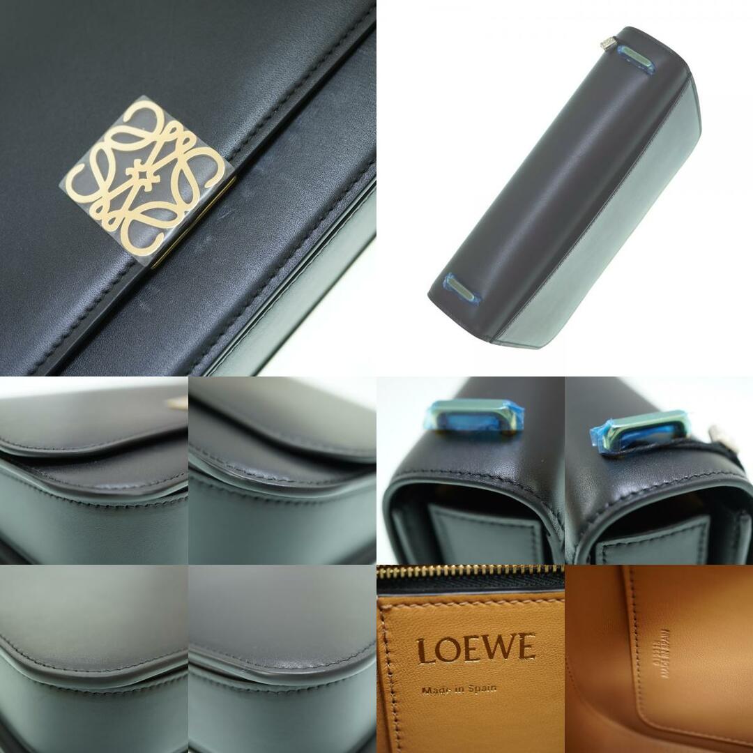 LOEWE(ロエベ)の新品同様 ロエベ ゴヤバッグ ショルダーバッグ シルクカーフ ブラック 黒 ゴールド金具 0069【中古】LOEWE レディースのバッグ(ショルダーバッグ)の商品写真