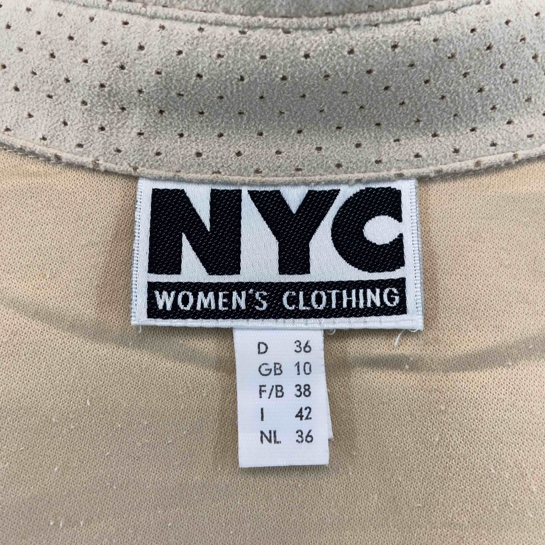 NYC レディース フェイクレザー シャツ/ブラウス(七部/長袖) レディースのトップス(シャツ/ブラウス(長袖/七分))の商品写真