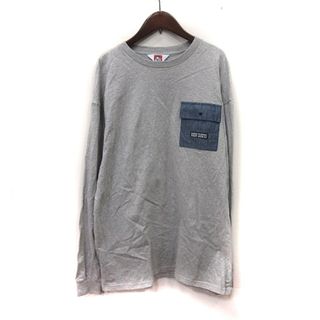 ベンデイビス(BEN DAVIS)のベンデイビス Tシャツ カットソー 長袖 XL グレー /YI(Tシャツ/カットソー(七分/長袖))