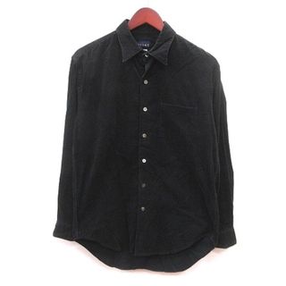 ビームス(BEAMS)のビームス BEAMS シャツ 総柄 格子柄 長袖 M 黒 ブラック グレー(シャツ/ブラウス(長袖/七分))