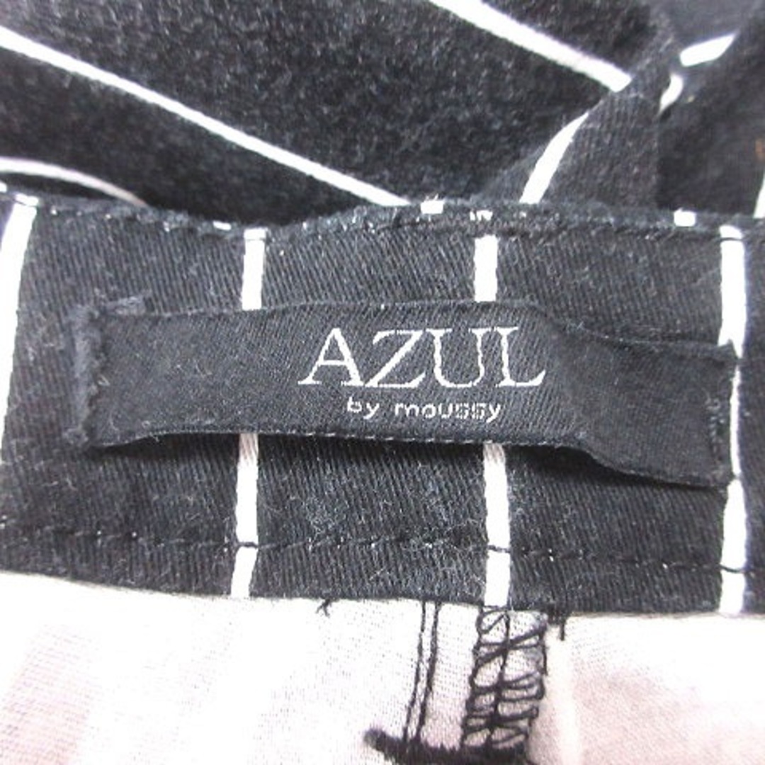 AZUL by moussy(アズールバイマウジー)のアズールバイマウジー スキニーパンツ ストライプ XS 黒 ブラック 白 レディースのパンツ(その他)の商品写真