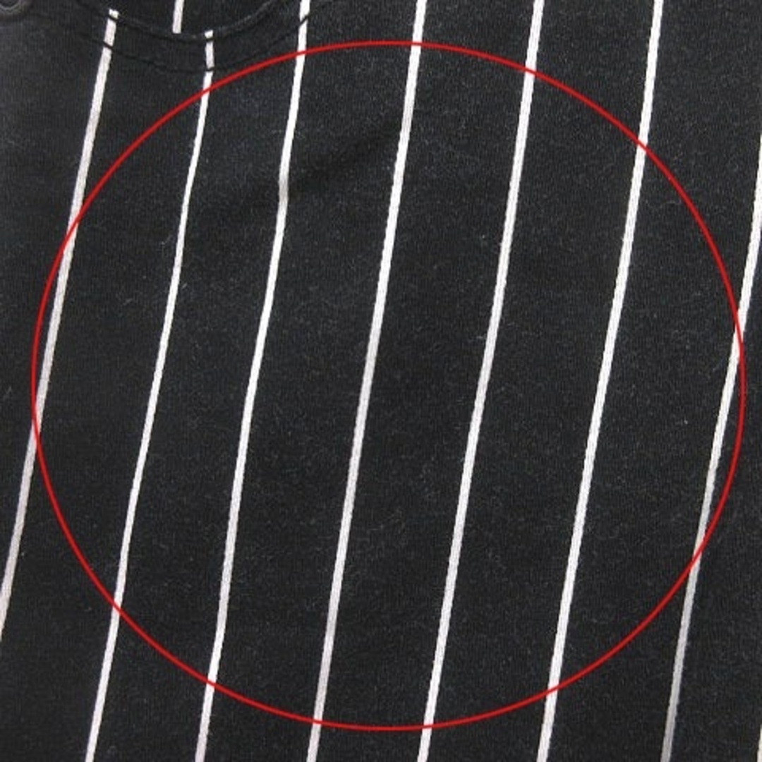 AZUL by moussy(アズールバイマウジー)のアズールバイマウジー スキニーパンツ ストライプ XS 黒 ブラック 白 レディースのパンツ(その他)の商品写真