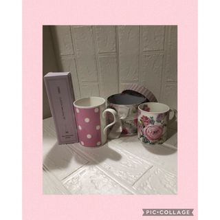 キャスキッドソン(Cath Kidston)のマグカップ2個セット　おまけ付き(グラス/カップ)