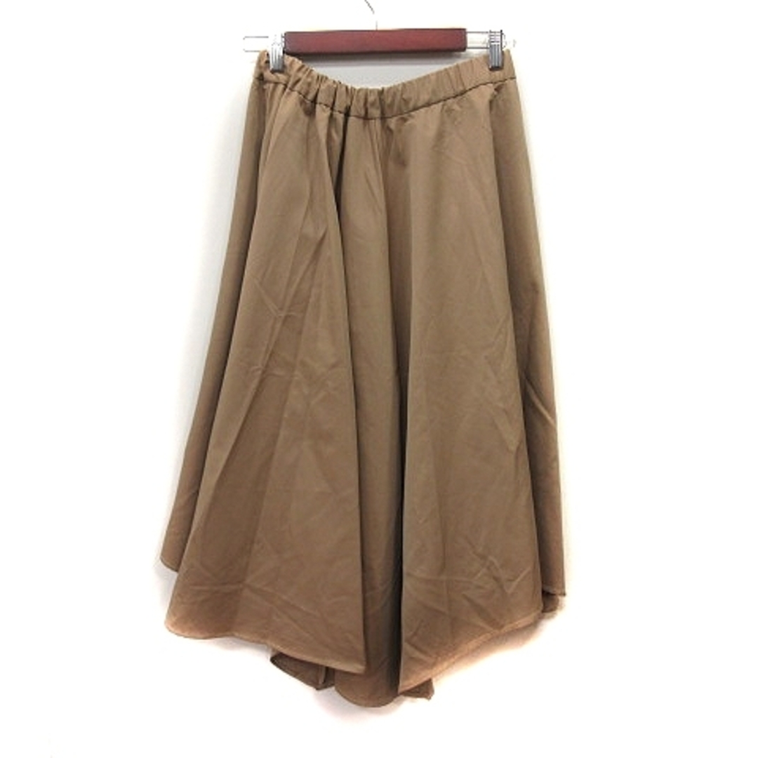JEANASIS(ジーナシス)のジーナシス  フレアスカート ギャザー ロング F ベージュ /YI レディースのスカート(ロングスカート)の商品写真