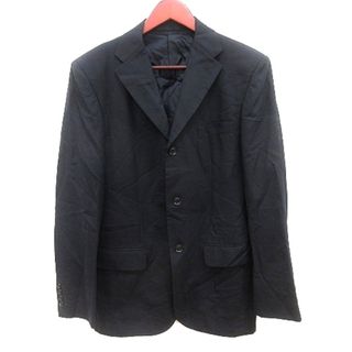 メンズメルローズ(MEN'S MELROSE)のメンズメルローズ テーラードジャケット シングル 背抜き ウール 4 黒(テーラードジャケット)