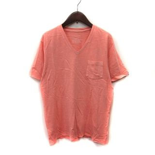 ベイフロー(BAYFLOW)のベイフロー Tシャツ カットソー Vネック 半袖 M オレンジ /YI(Tシャツ/カットソー(半袖/袖なし))