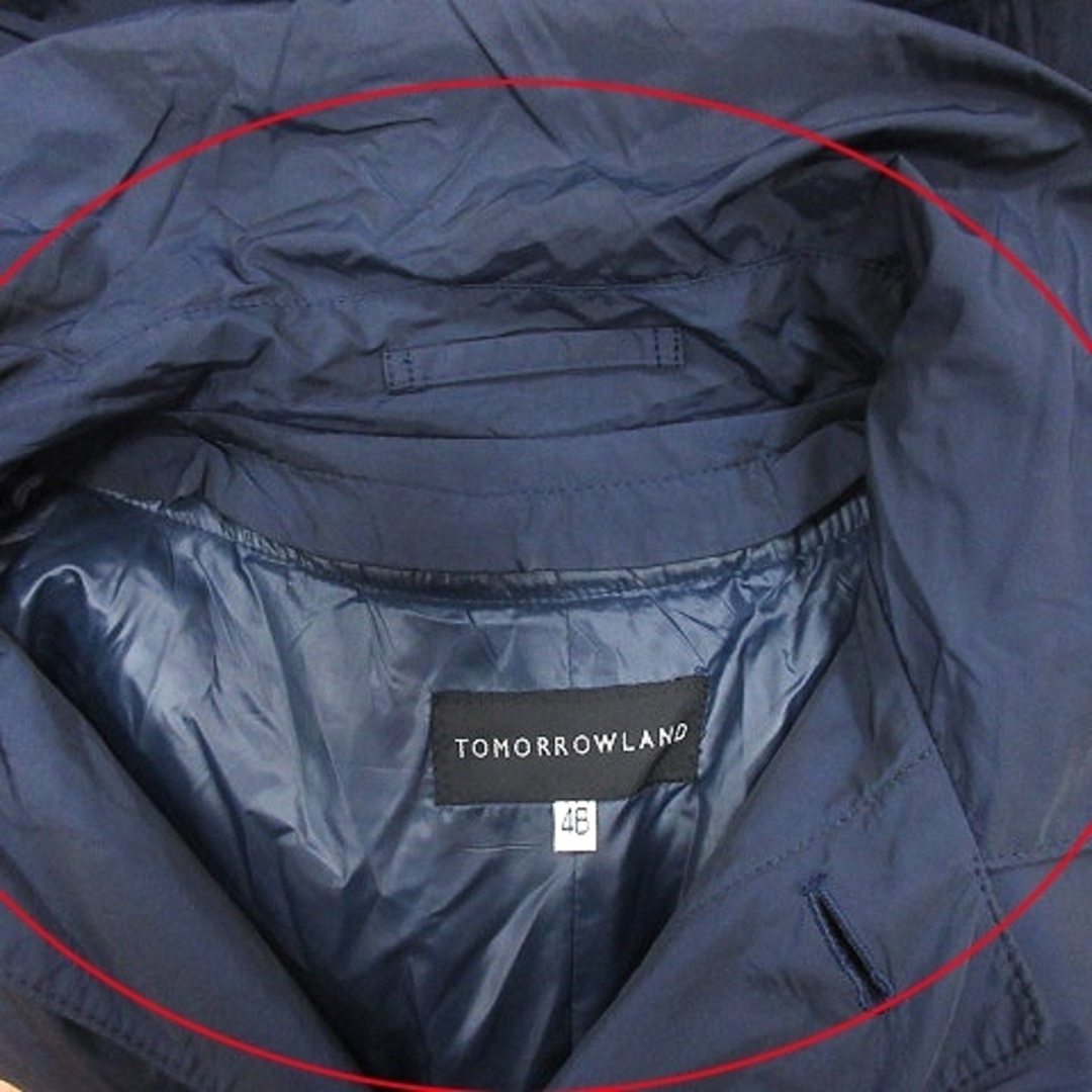 TOMORROWLAND(トゥモローランド)のトゥモローランド ステンカラーコート ライナー付き 総裏地 ナイロン 48 紺 メンズのジャケット/アウター(ステンカラーコート)の商品写真