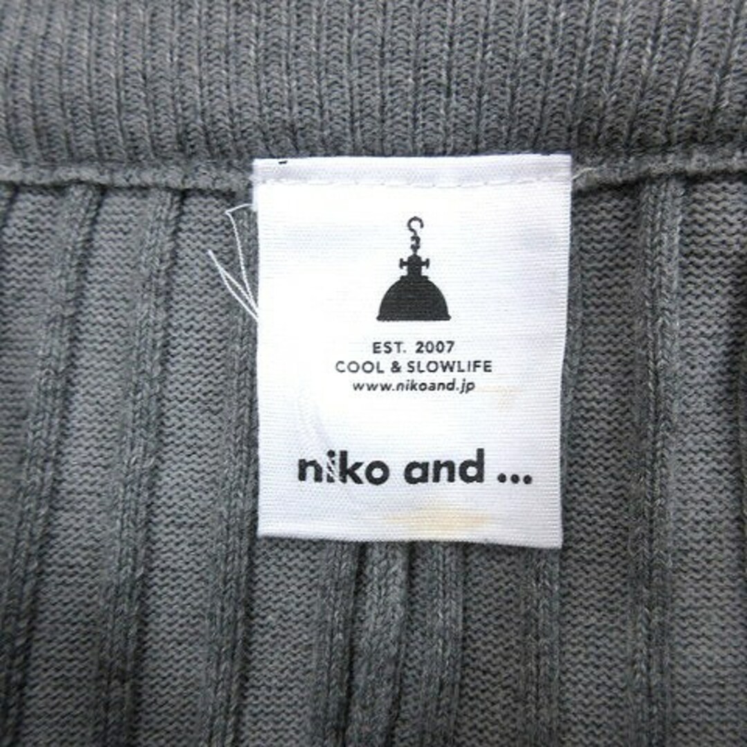 niko and...(ニコアンド)のニコアンド タイトスカート ロング ニット リブ M グレー /AU レディースのスカート(ロングスカート)の商品写真