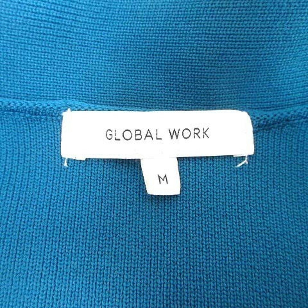 GLOBAL WORK(グローバルワーク)のグローバルワーク カーディガン ニット Vネック 長袖 M 青 ブルー /YK レディースのトップス(カーディガン)の商品写真