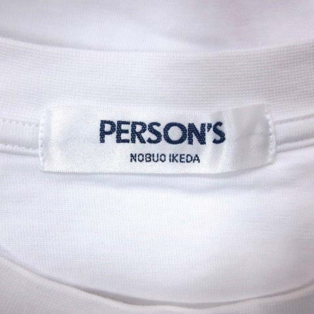 PERSON'S(パーソンズ)のPERSON'S Tシャツ カットソー プリント 半袖 L 白 ホワイト メンズのトップス(Tシャツ/カットソー(半袖/袖なし))の商品写真