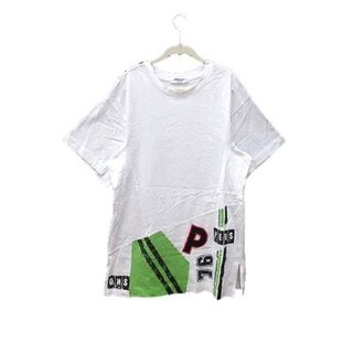 パーソンズ(PERSON'S)のPERSON'S Tシャツ カットソー プリント 半袖 L 白 ホワイト(Tシャツ/カットソー(半袖/袖なし))