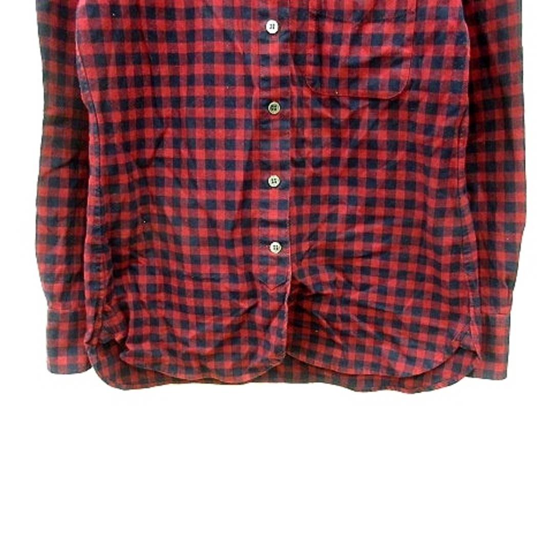 トラディショナルウェザーウェア ネルシャツ ギンガムチェック 長袖 S 赤 レディースのトップス(シャツ/ブラウス(長袖/七分))の商品写真