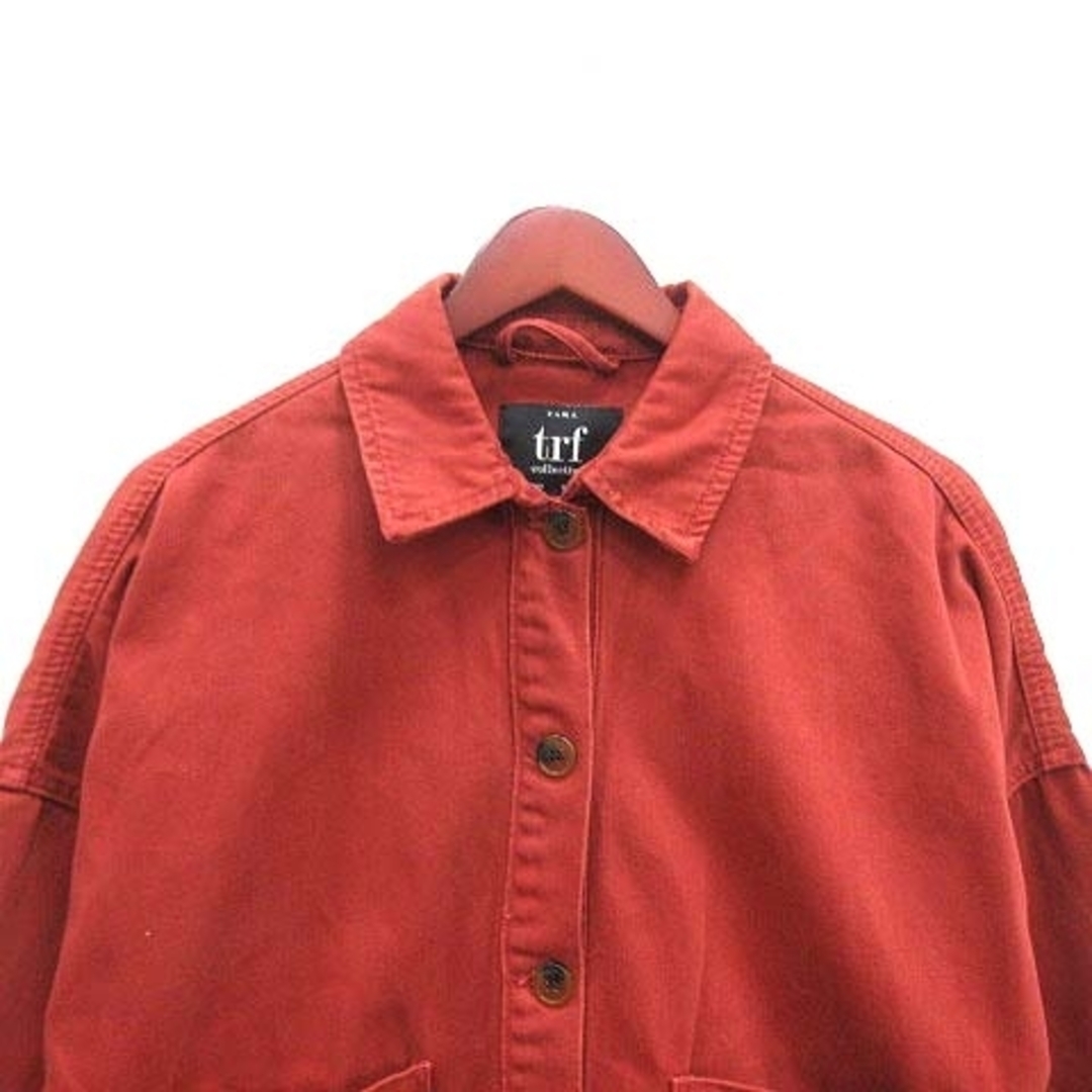 ZARA(ザラ)のZARA trf collection ステンカラーコート XS 赤 レッド レディースのジャケット/アウター(その他)の商品写真