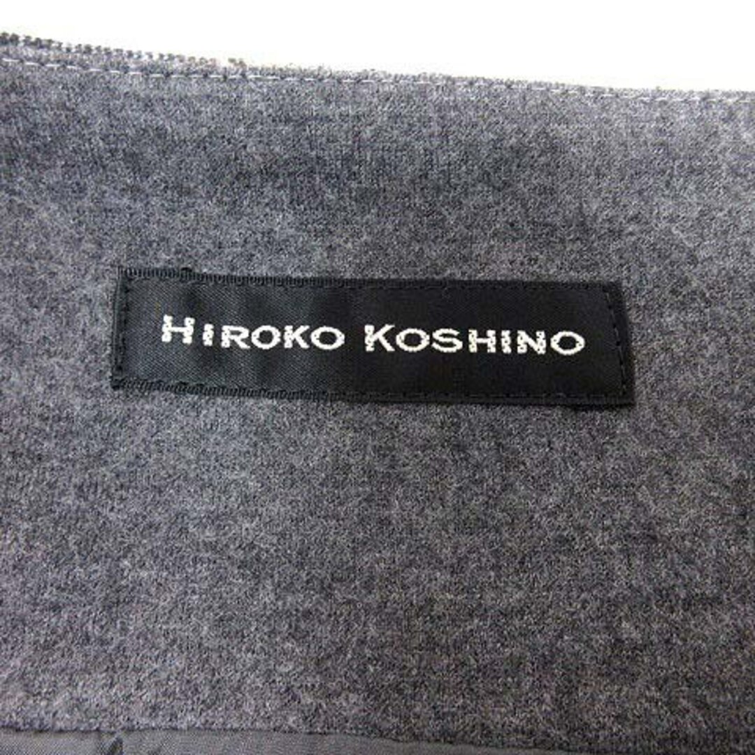 HIROKO KOSHINO(ヒロココシノ)のHIROKO KOSHINO 台形スカート ロング チェック ウール 40 レディースのスカート(ロングスカート)の商品写真