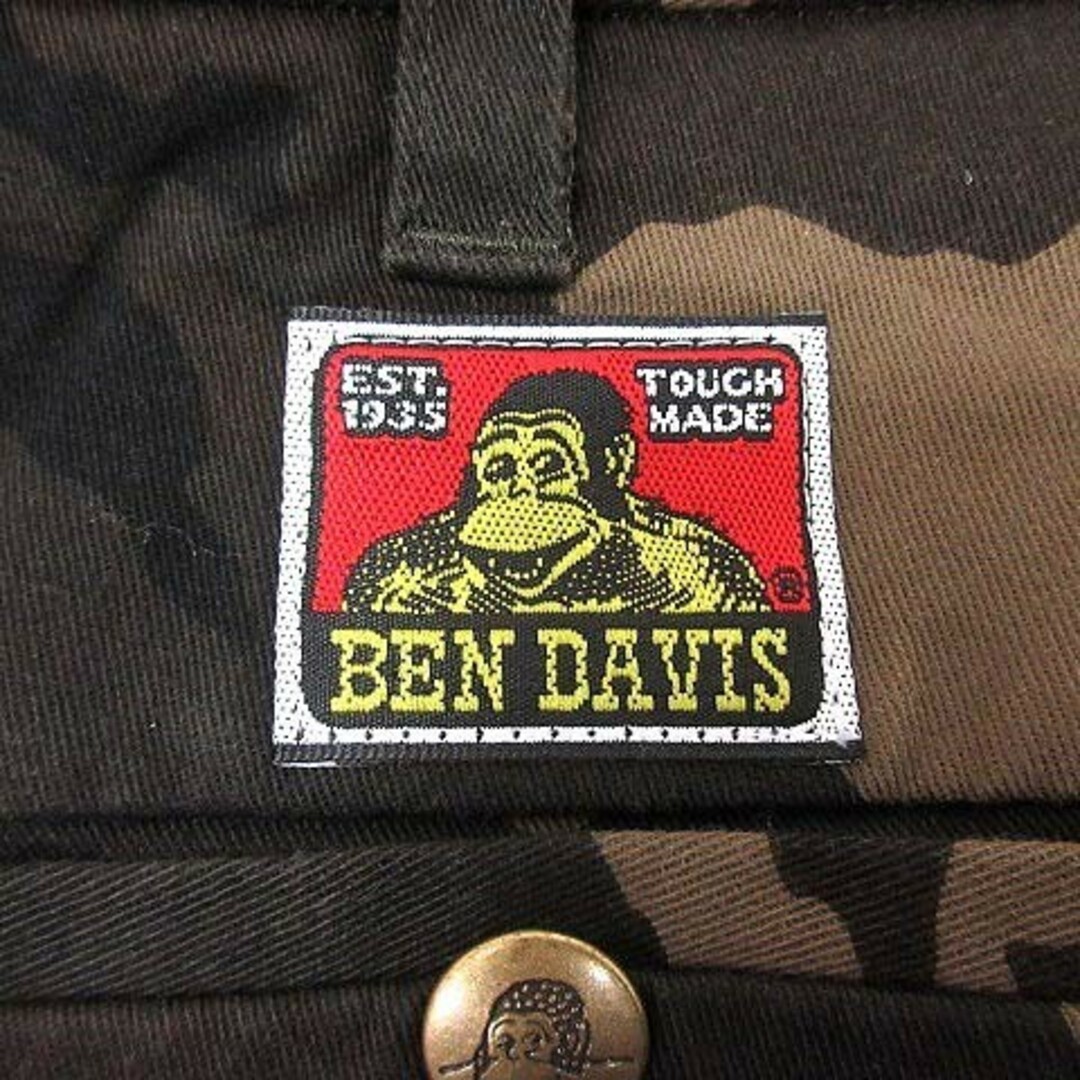 BEN DAVIS(ベンデイビス)のBEN DAVIS テーパードパンツ 迷彩 カモフラ 30 こげ茶 ベージュ レディースのパンツ(その他)の商品写真