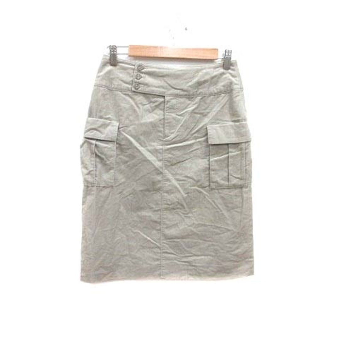 Ballsey(ボールジィ)のボールジー トゥモローランド タイトスカート ひざ丈 コーデュロイ 38 グレー レディースのスカート(ひざ丈スカート)の商品写真